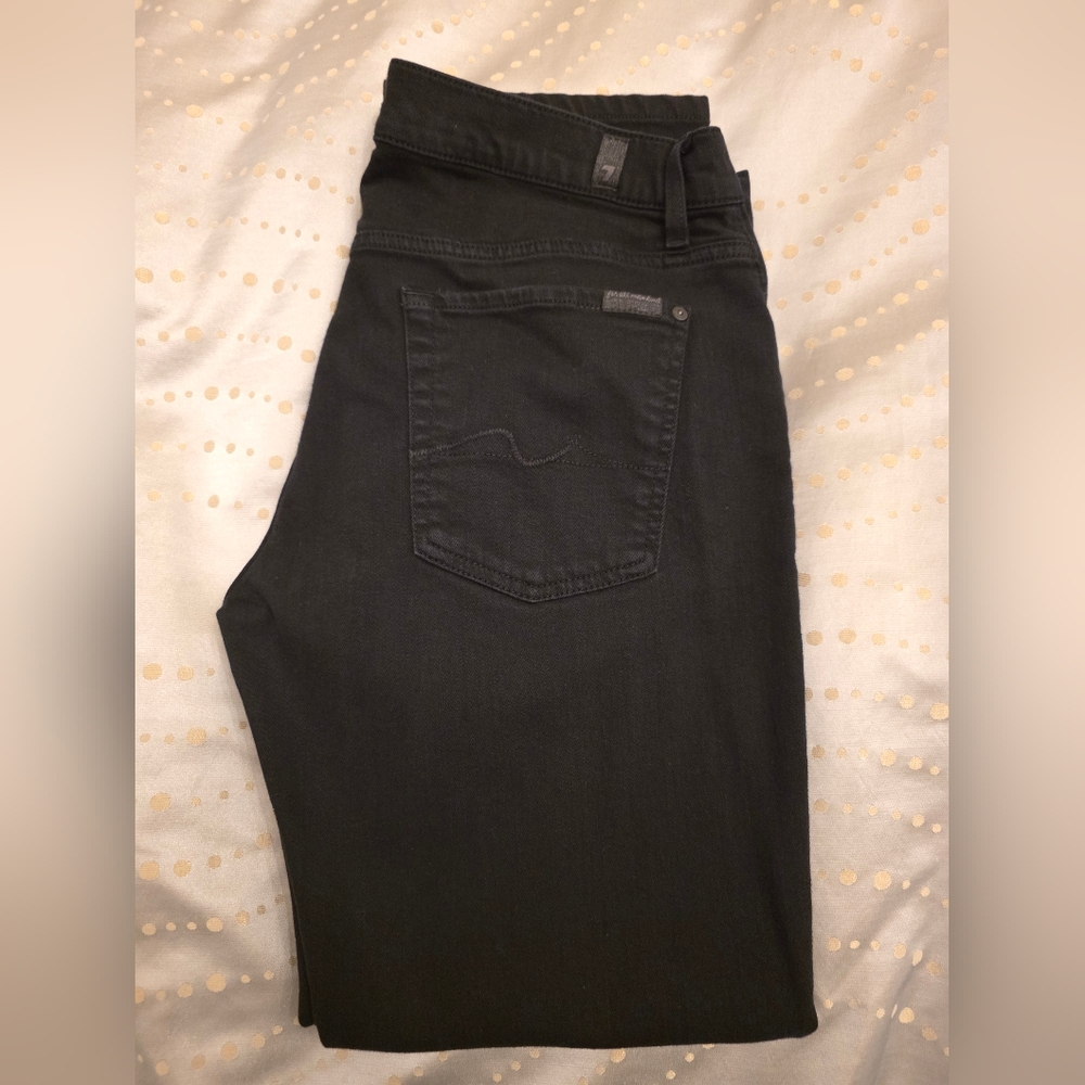 7 For All Mankind Black Jeans